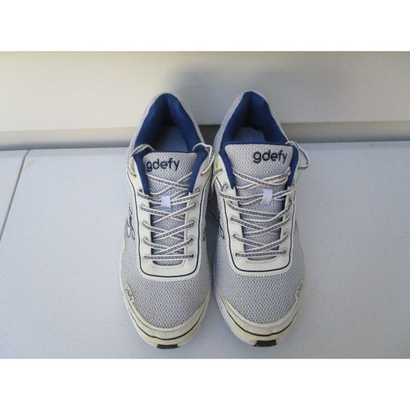 Gravity Defyer Men\'s GDEFY Mighty Walk Athletic Shoes White Blue - Size 11.5 W